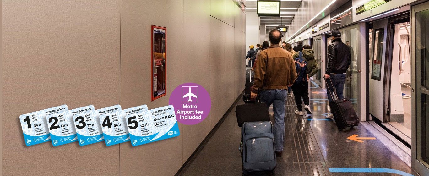 Travel freely with the<br>Hola Barcelona Travel Card